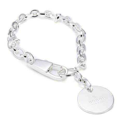 Gucci Silver Trademark Charm Bracelet 